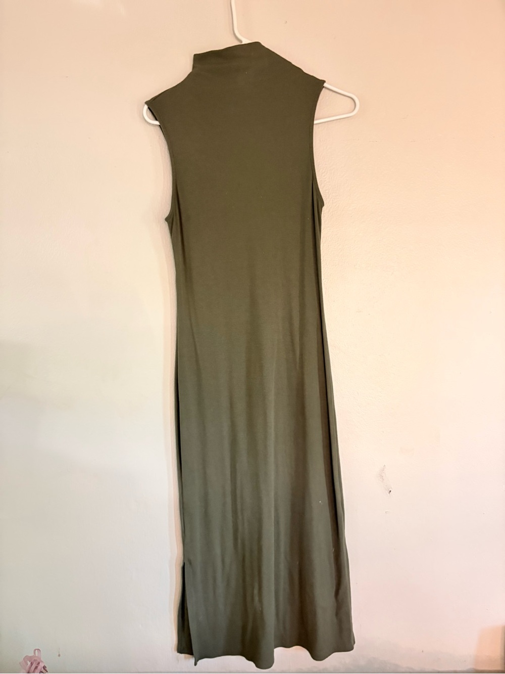 a new day Olive Green Sleeveless Mock Neck Maxi Dress